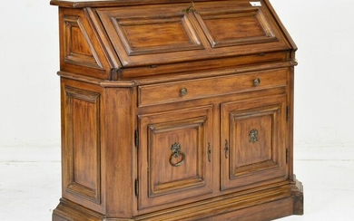 Large Oak Bureau / Drop Front Desk