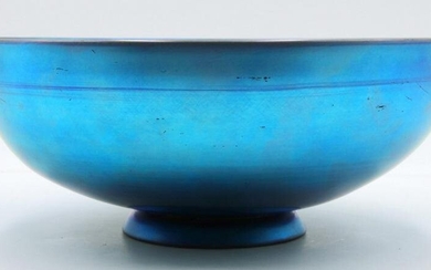Large Steuben Aurene Iridescent Art Glass Bowl