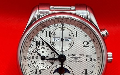Longines - Longines master collection silver color grains d’orge and strap in steel Arab bumbers - L26734786 - Men - 2008