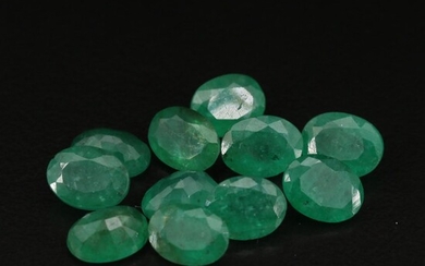 Loose 13.09 CTW Emeralds