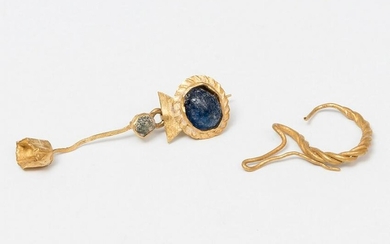 Lot consisting of two Earrings; Ibero-Roman culture.