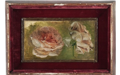 Luigi Scrosati (Milano, 1815 - 1869) Studio di rose.