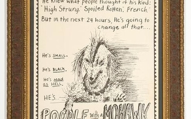 Lynda Barry Poodle with a Mohawk Poster
