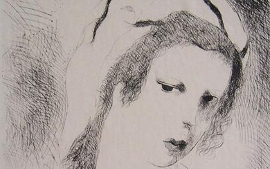 MARIE LAURENCIN Hand Signed Etching French 1930