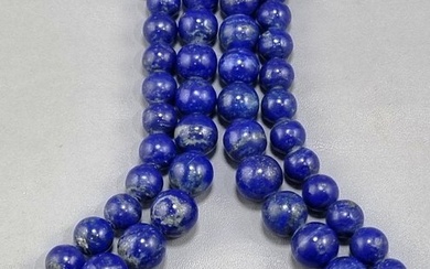 Madani Lapis Lazuli Necklaces Pair - Height: 410 mm - Width: 410 mm- 224 g - (2)