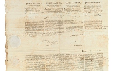 Madison & Monroe Signed Ship Passport