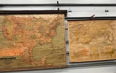 Map of U.S.-Mexico and map of the U.S.S.R.