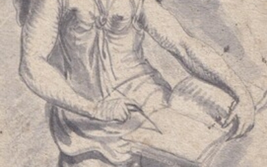Maria Anna Moser (Schwaz 1758 – 1838) Figura femminile;China acquerellata,...