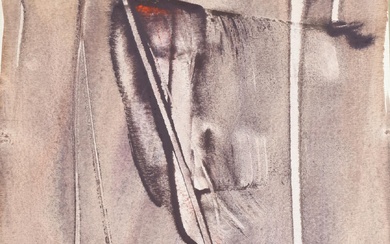 Mario Nanni (1922 - 2019) COMPOSITION tempera sur papier appliquée sur carton, 35x25 cm signature...