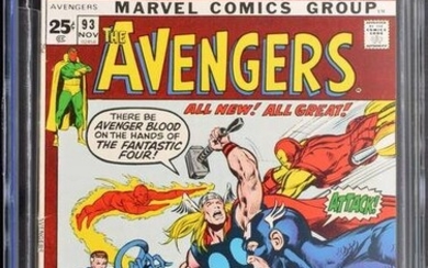Marvel Comics THE AVENGERS #93, CGC 8.0
