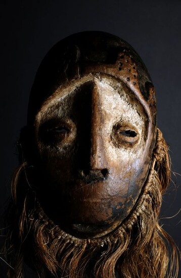 Mask (1) - Raphia, Wood - Congo DRC - 1st half 20th century