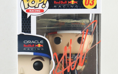 Max Verstappen Signed Oracle Red Bull Racing #03 Funko Pop! Vinyl Figure (Beckett)
