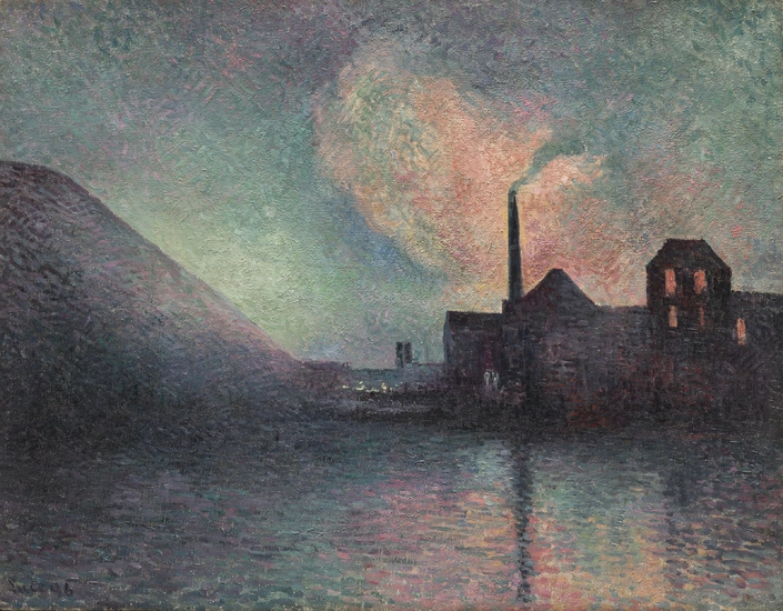 Maximilien Luce (1858-1941) Couillet, La Nuit