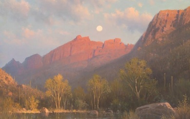 Michael Stack (American, b. 1947) Sabino Canyon Moon, 2005