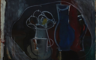 Mogens Andersen: Still life. Signed MA 51. Oil on canvas. 46×65 cm.