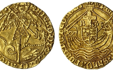 NGC MS64 | *Single Finest Certified* | Richard III (1483-1485), Angel, Type 3, struck c. 1485, Tower, RICAD Error