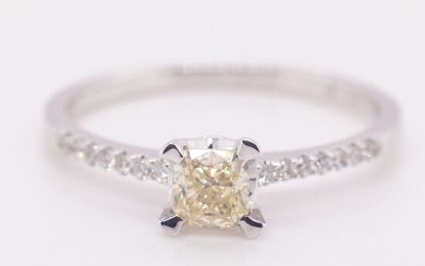NO RESERVE PRICE - 18 kt. White gold - Ring - 0.40 ct Diamond - Diamonds