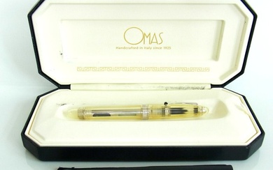 NOS Italian OMAS OGIVA Vision Clear Demonstrator Flexy 18K M In Box - Fountain pen