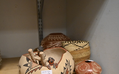 Native American style Baskets and Pottery
