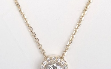 Necklace with pendant Yellow gold Diamond (Natural)