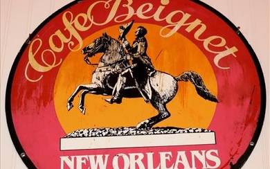 New Orleans restaurant sign, 22 in. Dia.