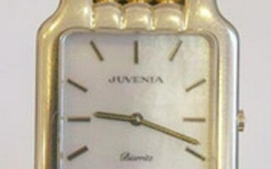 New Solid 18k Yellow Gold JUVENIA Men's watch Ref 11521MOP