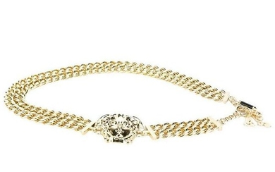 New Versace Palazzo Medusa Gold Chain Belt
