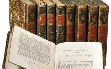 Nine volumes from the work of James Fenimore Cooper