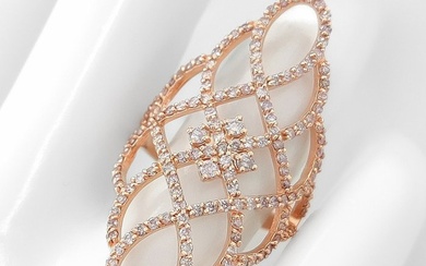 No Reserve Price - 1.46 Carat Pink Diamonds - Ring Rose gold
