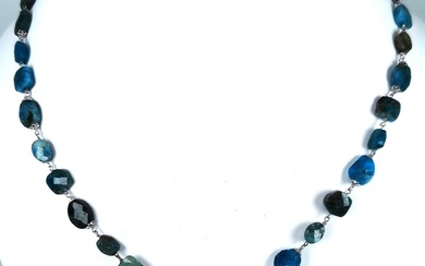 No Reserve Price # Tahitian pearl BQ Ø 12x13 mm - 925 Silver, Tahitian pearl - Necklace - Apatites