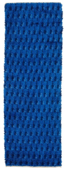 Nordic design, a runner, knotted pile, ca 240 x 81 cm, Sweden, 1950's-1960's.