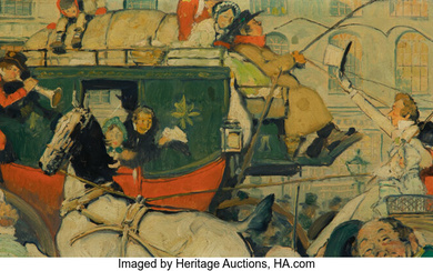 Norman Rockwell (1894-1978), Winchester Stagecoach study (circa 1941)