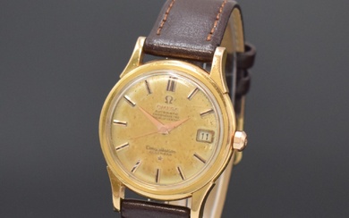 OMEGA Constellation chronomètre-bracelet en GG 750/000 référence 2943/2954 SC, Suisse, vers 1965, automatique, fond avec...