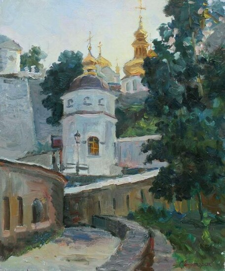 Oil painting Kiev-Pechersk Lavra S. Dirtorak