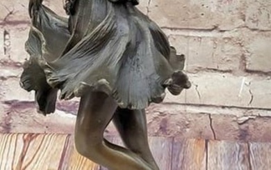 OriginalSpanish Gypsy Dancer Bronze Sculpture Signed Milo - 10lbs