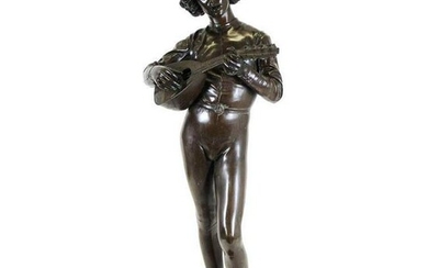 P. Dubois Barbedienne 'Florentine Singer' Bronze