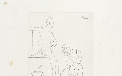 Pablo Picasso (Malaga, 1881 - Mougins, 1973) Le Bain. 1905.
