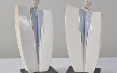 Pair of Art Deco Porcelain Figurines