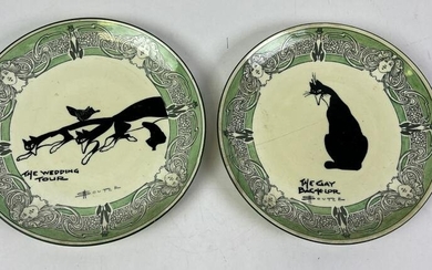 Pair of David Henry Souter Royal Doulton Plates