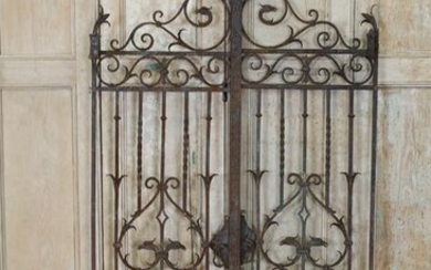 Pair of Yellin Style Wrought Iron Entry Gates