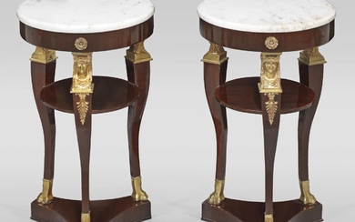 Pair of side tables in the Empire style