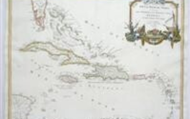 Partie de la Mer du Nord, ou se trouvent les Grandes et Petites Isles Antilles, et les Isles Lucayes.