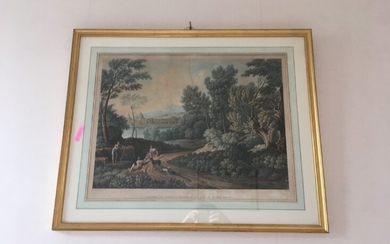 Paysage français du XVIIIème siècle Gravure... - Lot 23 - Binoche et Giquello