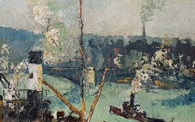Pierre Hodé (1889-1942) - Le port de Rouen