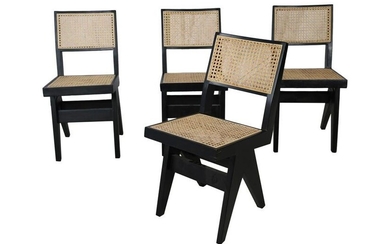 Pierre Jeanneret Style Cane Chairs - 4