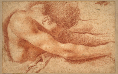 Pietro FACCINI Bologne, 1562 (?) - 1602 Buste de jeune homme les bras tendus