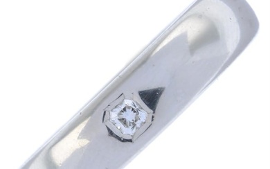 Platinum diamond ring, by Tiffany & Co.
