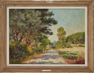 Pol Presson (XX), Summer Landscape in the South of France Oil on canvas 54 x 73 cm