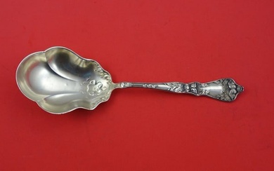 Poppy by Baker-Manchester Sterling Silver Berry Spoon w/ 3-lobe Fluted Bowl 8"