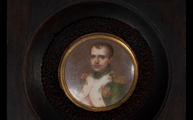 Portrait miniature de Joseph Bonaparte, école française du début du 19e siècle Dimensions : 14...